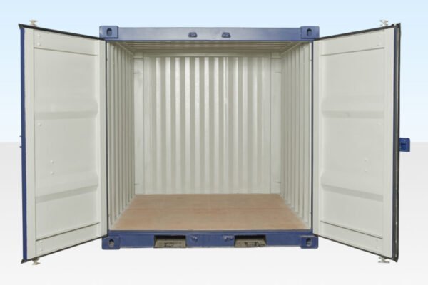 12-8ft-Dark-Blue-container-open-final-960x640-1-600x400-1 8Ft Shipping Container One Trip (Blue)