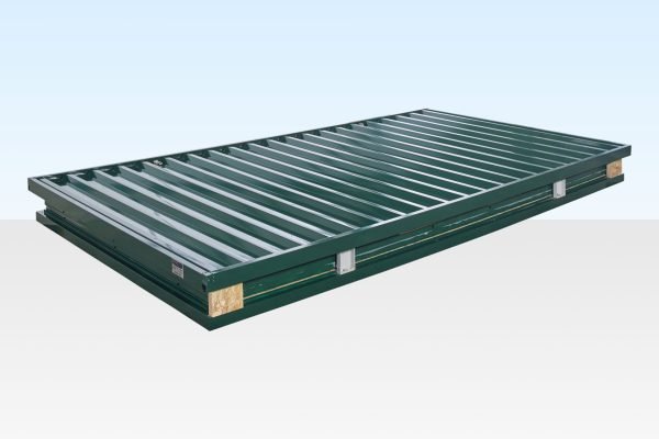 257-4M-Green-Store-Pack 4m x 2.1m Powder Coated Flat Packed Store