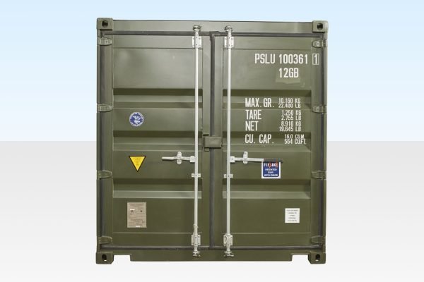 635-10ft-dark-green-container-closed-final 10Ft X 8Ft Shipping Container (One Trip) – Green