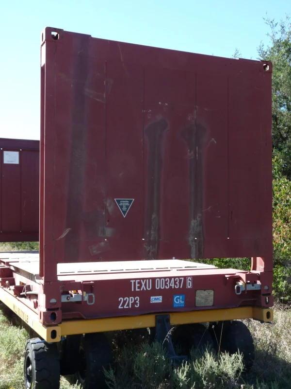 s-l1600-10-6 20′ Flat Rack Shipping Container – One Trip, For Equipment, Oversize Items