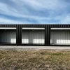 40ft Shipping Container w/3 Roll-Up Side Doors