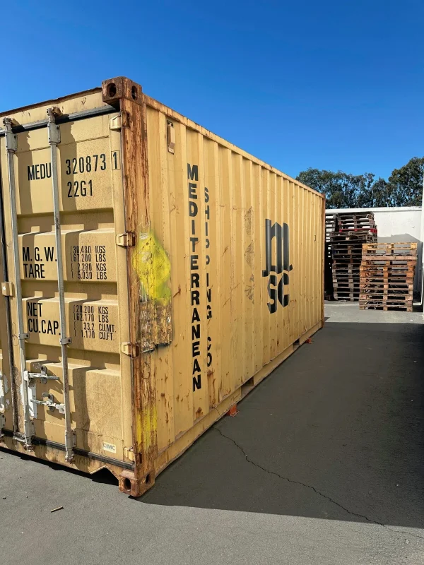 s-l1600-9-12 Used 20ft Conex Shipping / Storage Container – Yellow/Gold – Priced to Sell!